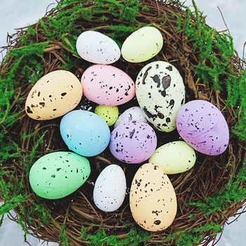 Празнични великденски яйца Кухи пенести Удобни за кожата Весели великденски яйца Декор Птичи яйца Дебели
