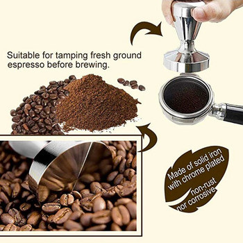 Κράμα αλουμινίου 51mm Tamper Handmade Coffee Pressed Powder Hammer Maker Espresso Cafe Barista Tools Machine Accessories