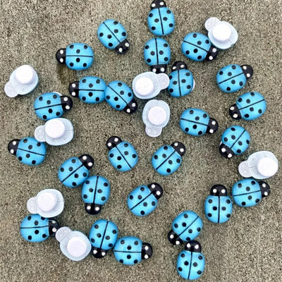 30/100db kevert gyanta katicabogár 9*13mm lapos hátú kézműves díszek gyermekajándék esküvői parti dekoráció barkács ékszer kézműves kellékek