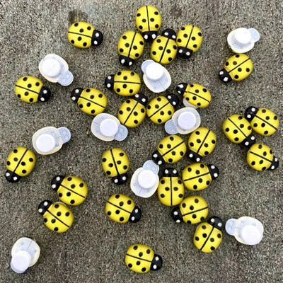 30/100db kevert gyanta katicabogár 9*13mm lapos hátú kézműves díszek gyermekajándék esküvői parti dekoráció barkács ékszer kézműves kellékek