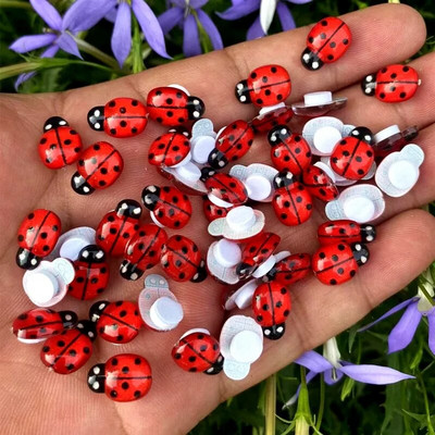 30/100db kevert gyanta katicabogár 9*13mm lapos hátú kézműves díszek gyermekajándék esküvői parti dekoráció barkács ékszer kézműves kellékek