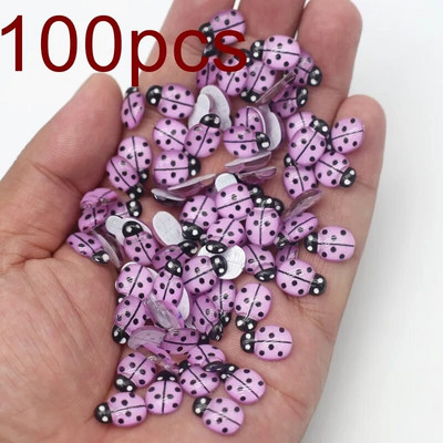 30/100db kevert gyanta katicabogár 9*13mm lapos hátú kézműves díszek gyermekajándék esküvői parti dekoráció barkács ékszer kézműves kellékek