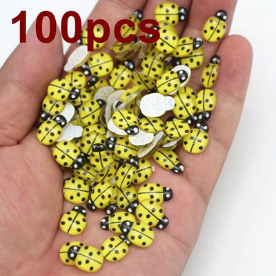 30/100db kevert gyanta katicabogár 9*13mm lapos hátú kézműves díszek gyermekajándék esküvői parti dekoráció barkács ékszer kézműves kellékek