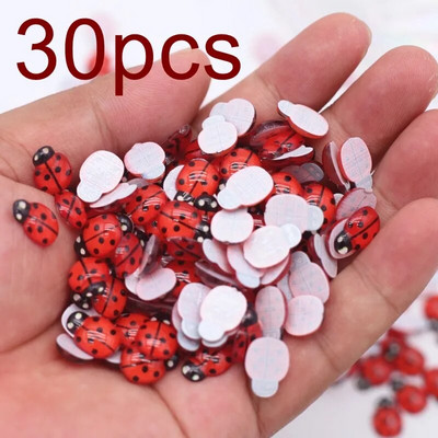 30/100db kevert gyanta katicabogár 9*13mm lapos hátú kézműves díszek gyermekajándék esküvői parti dekoráció barkács ékszer kézműves kellékek
