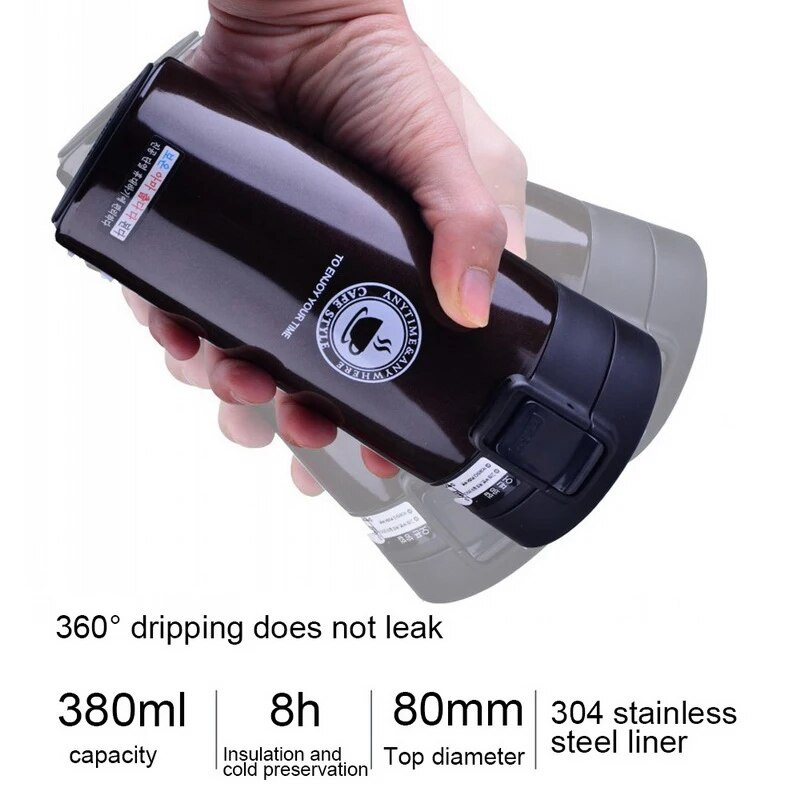 HOT Premium putna šalica za kavu Termos čaša od nehrđajućeg čelika Termo šalica Vakuumska boca Termo boca vode Šalica za čaj Termo šalica