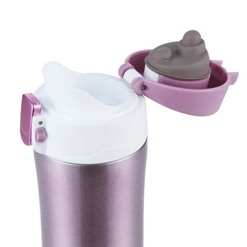500 ml μονωμένη κούπα καφέ και τσαγιού για κίνηση για να διατηρείται ζεστή και κρύα φιάλη νερού από ανοξείδωτο χάλυβα 304 Thermos Cup Pop-Up Lock Καπάκι