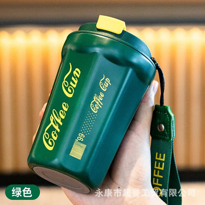 Kreativna šalica za kavu 420 ML Hladna šalica za kavu Šalice za kavu Izolacija od nehrđajućeg čelika Drška za šalicu Auto termos boca za kavu Par šalica za vodu