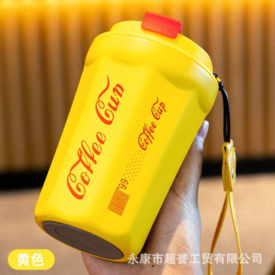 Kreativna šalica za kavu 420 ML Hladna šalica za kavu Šalice za kavu Izolacija od nehrđajućeg čelika Drška za šalicu Auto termos boca za kavu Par šalica za vodu