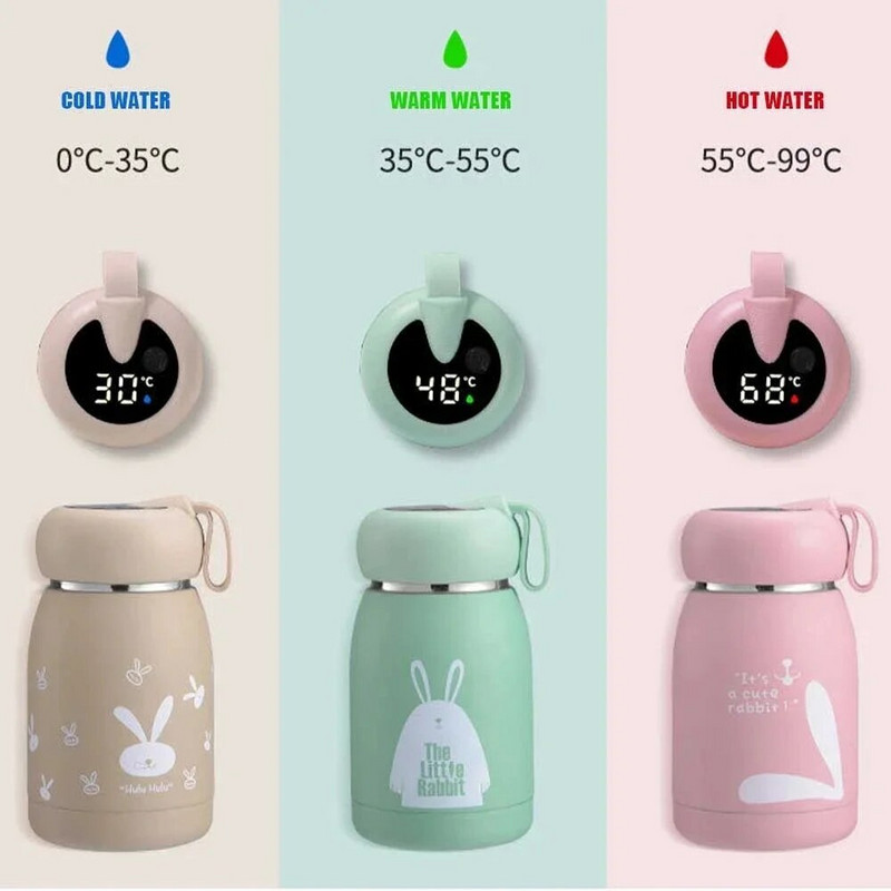 Pametni termos zaslon s temperaturom Prijenosne šalice za kavu u automobilu Čaj Voda Izolacijska šalica od nehrđajućeg čelika za poklon 1 KOM