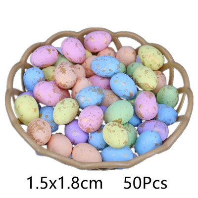 50 kom/lot Uskrsna jaja Mini pjena Šarena ptica golubova jaja DIY rukotvorina Dječji poklon Ukrasi za dom Dekoracija za uskršnju zabavu