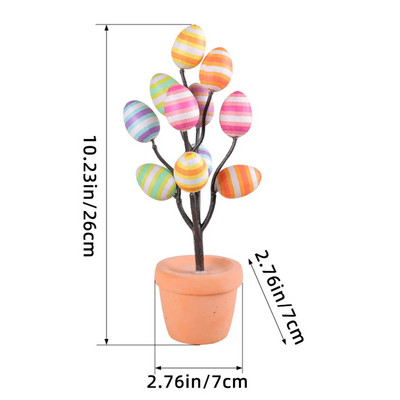 Uskrsno jaje Dekoracija stolnog drvca Ukrasi za biljke u saksiji Crtani ispisani simulirani jajeta za uskršnje stolne ukrase