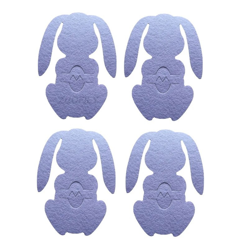 Držač za noževe i vilice za uskršnjeg zeca 4kom/set Uskrsna jaja Zec Vreće za pribor za jelo Organizator posuđa Dekoracije za stol Potrepštine za zabavu