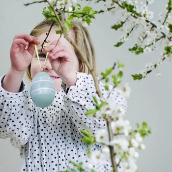 12 τμχ Πασχαλινά αυγά Καλά Πασχαλινά Διακοσμητικά για το Σπίτι Πολύχρωμο Στολίδι Κρεμαστό Αυγό DIY Χειροτεχνία Παιδικά Δώρα Παιχνίδι Διακόσμηση δέντρου