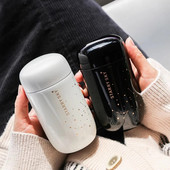 Prijenosna vakuumska boca od nehrđajućeg čelika 304, termos boca od 200 ml, termos šalica za kavu, mini džepne šalice, zvjezdano nebo, nepropusne na otvorenom