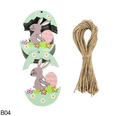 5 бр. Великденско дървено заешко яйце, висяща висулка Честит Великден Декорация Начало Фестивал Парти консумативи Направи си сам дървена изработка Детски подаръци