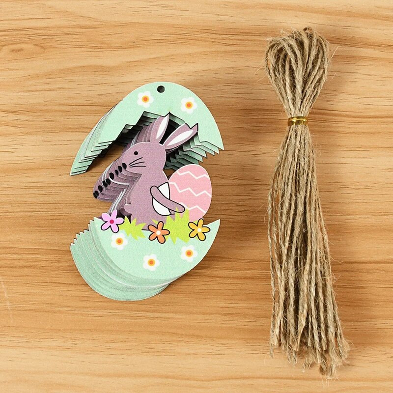 5 бр. Великденско дървено заешко яйце, висяща висулка Честит Великден Декорация Начало Фестивал Парти консумативи Направи си сам дървена изработка Детски подаръци