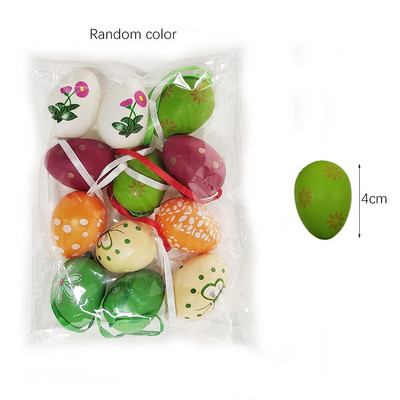 Uskrsna jaja Šareni zeko oslikan cvijetom Diy rukotvorina Uskrsna jaja za djecu Sretan Uskrs Dekoracija za zabavu Poklon Dodaci