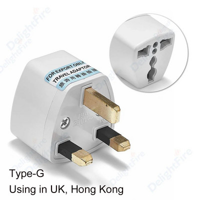 Adapter za utikač iz UK-a Električna utičnica za britanski Singapur Tip G utikač Pretvarač struje US AU EU u UK AC utičnice Putni adapteri