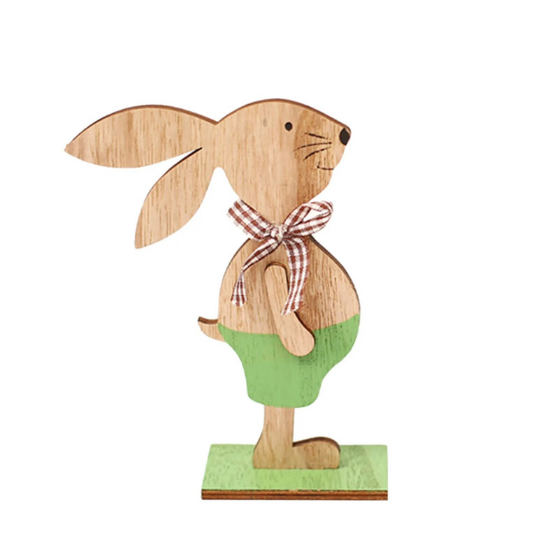 Dekoracija za uskršnju zabavu u stilu privjeska Kreativni DIY oslikani drveni ukras za zeca Dekoracija stola
