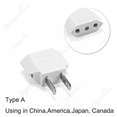 Adapter za utikač iz SAD-a Euro EU u US utičnicu Pretvarač struje iz Europe u Ameriku Meksiko Kanada Kina Putni adapteri Električna utičnica