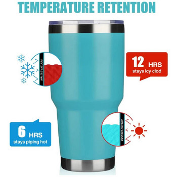 30 oz Yetys thermos Yetsy Κούπα καφέ από ανοξείδωτο ατσάλι με μαγνητικό καπάκι Thermos αυτοκινήτου μπουκάλι νερό Φλιτζάνια Thermo Cup Termos