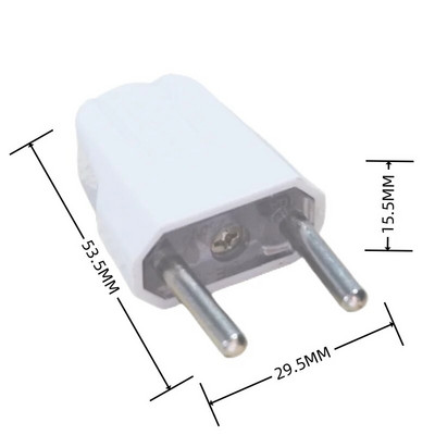 EU Europska 2-pinska AC električna struja Muški utikač Ženska utičnica Adapter za utičnicu Adapterska žica Konektor za produžni kabel koji se može ponovno ožičiti