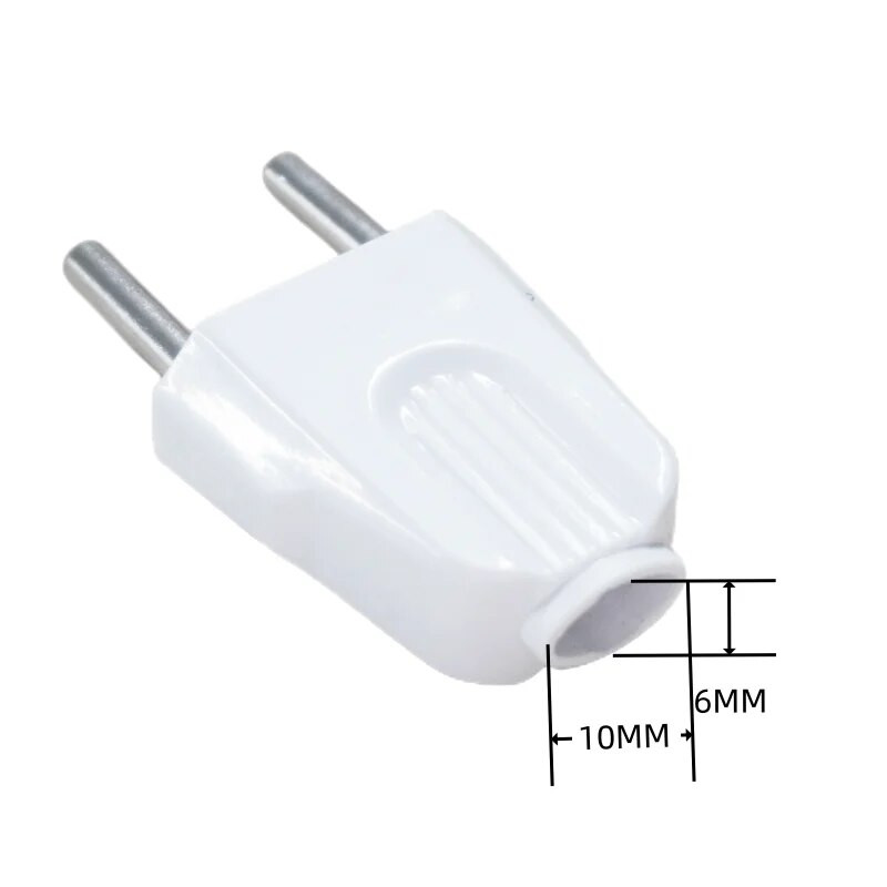 EU Europska 2-pinska AC električna struja Muški utikač Ženska utičnica Adapter za utičnicu Adapterska žica Konektor za produžni kabel koji se može ponovno ožičiti