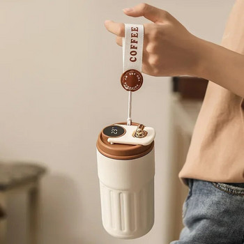 Smart Thermos Μπουκάλι Νερού Ψηφιακή LED Θερμοκρασία Φλιτζάνι καφέ Φλιτζάνι από ανοξείδωτο χάλυβα Υδροφιάλη Φορητό Θερμόζωμα Φοιτητής