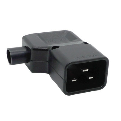 IEC 320 daugkartinio laidinio lizdo 16A 250V 90 laipsnių alkūnė IEC320 C20 DIY maitinimo jungtis, prijunkite C19 Female C20 kištuko kištuką kintamosios srovės adapterį