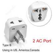 USA Elektromos Adapter Univerzális AU UK EU-US Utazási hálózati váltóáram átalakító Amerikai japán Dugaszadapter Kimenet elektromos aljzat