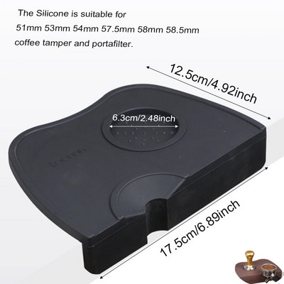 51mm/53mm/58mm Black Coffee Tamper Espresso Tamper Portafilter Powder Hammer Tools Accesorios Dosing Ring