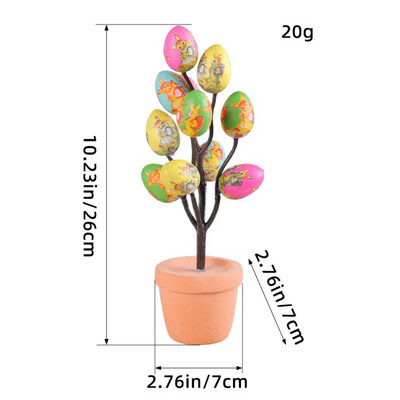 1kom slatko uskršnje jaje Bonsai šarena simulacija uskršnjeg jajeta biljka u saksiji Visokokvalitetna DIY pjenasta zečeva jaja za dekoraciju kućnih zabava