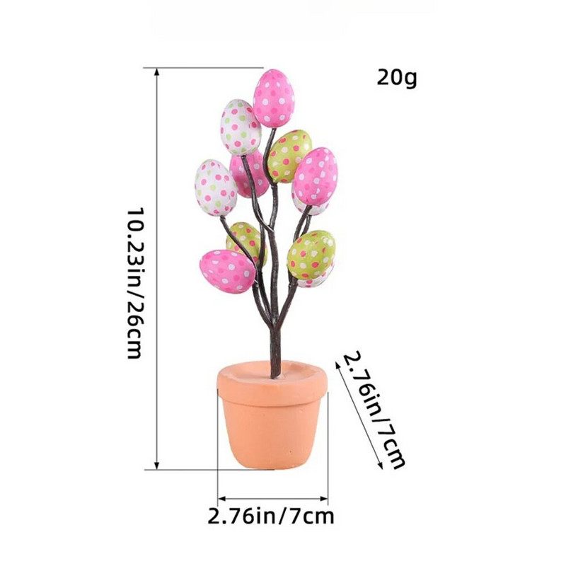 1kom slatko uskršnje jaje Bonsai šarena simulacija uskršnjeg jajeta biljka u saksiji Visokokvalitetna DIY pjenasta zečeva jaja za dekoraciju kućnih zabava