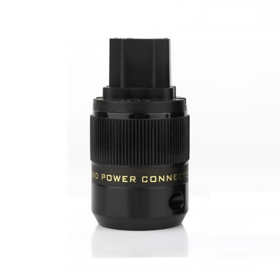 Kiváló minőségű 24K aranyozott sárgaréz Schuko AC tápcsatlakozó+IEC tápcsatlakozó hifi EU audio tápadapter csatlakozó EU dugó