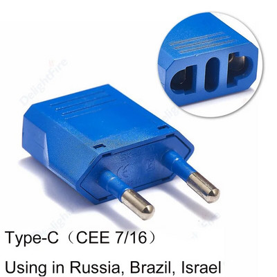 ES kištuko adapteris iš JAV į ES elektros lizdą CN MX Kanada Amerikos į ES Euro kintamosios srovės lizdas C tipas Maitinimo įkroviklio kištuko keitiklis