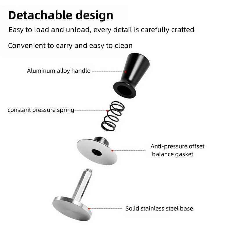51 mm 53 mm 58 mm Espresso nabijač Barista nabijač za kavu s kalibriranim nabijačima od nehrđajućeg čelika s oprugom