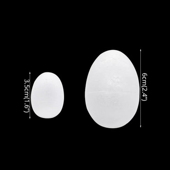 50 бр. Великденски яйца Направи си сам Боядисване Яйца от стиропор Пяна Великден Декорация на дома Яйца Венец Великденско парти Сувенири Консумативи Детски подаръци