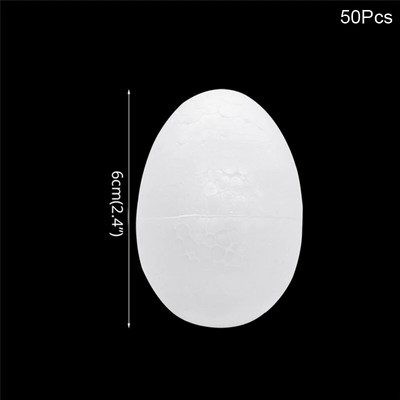 50db Húsvéti Tojás Barkácsfestés Styrofoam hab Tojás Húsvéti Otthon Dekoráció Tojás Koszorú Húsvéti Party Szívek Kellékek Gyerekek Ajándékok