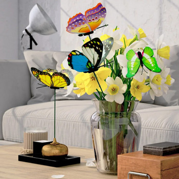 Куп пеперуди Градинска плантатор за двор Цветни причудливи колове за пеперуди Decoracion Външен декор Градинска декорация