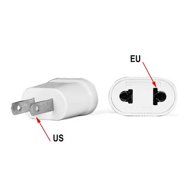 EU to US Plug Adapter Electrical Plug Adapters Converter Socket 250V 10A US CN JP Travel Adapter AC Outlet Power Charger