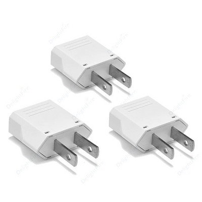 3 vnt JAV elektros lizdas EU į JAV JP maitinimo adapteris euro į JAV kelionių adapteris elektros kištuko lizdai kintamosios srovės keitiklis maitinimo lizdas