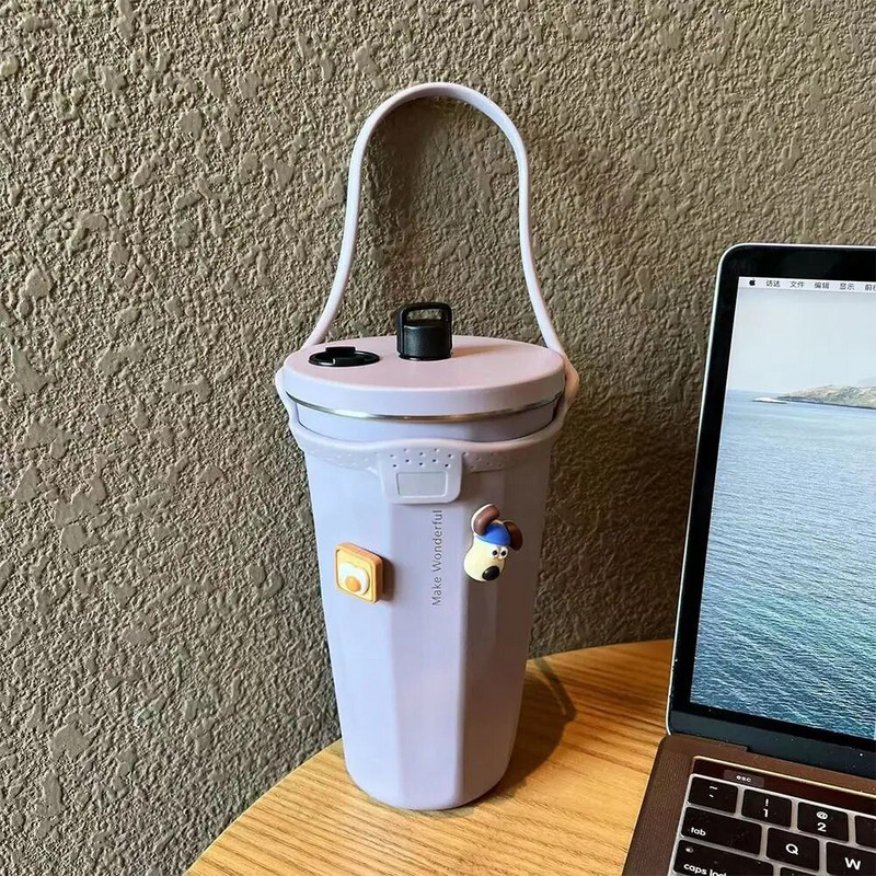 Silikonska ručka boce za vodu za Tyeso 600ml/40oz promjera 85-100mm prijenosne nepropusne izolirane čaše šalice za kavu dodaci šalice