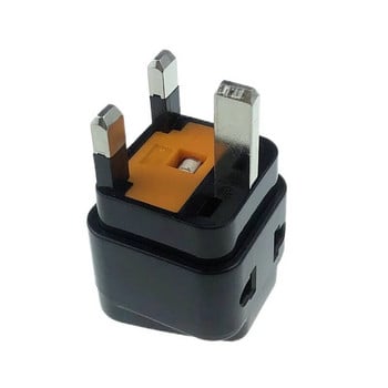 Προσαρμογέας UK Plug, Mini Travel Plug Adapter with Fuse Protect για ΗΠΑ σε χώρες τύπου G, Ηνωμένο Βασίλειο, Ιρλανδία, Χονγκ Κονγκ και άλλα WDI-7S