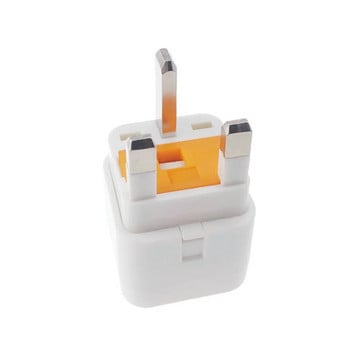 Προσαρμογέας UK Plug, Mini Travel Plug Adapter with Fuse Protect για ΗΠΑ σε χώρες τύπου G, Ηνωμένο Βασίλειο, Ιρλανδία, Χονγκ Κονγκ και άλλα WDI-7S