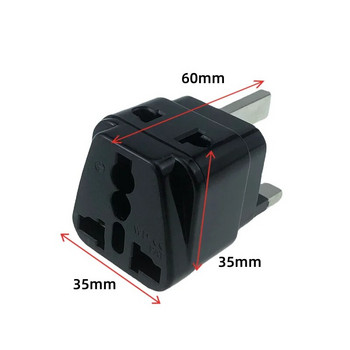 Προσαρμογέας UK Plug, Mini Travel Plug Adapter with Fuse Protect για ΗΠΑ σε χώρες τύπου G, Ηνωμένο Βασίλειο, Ιρλανδία, Χονγκ Κονγκ και άλλα WDI-7S