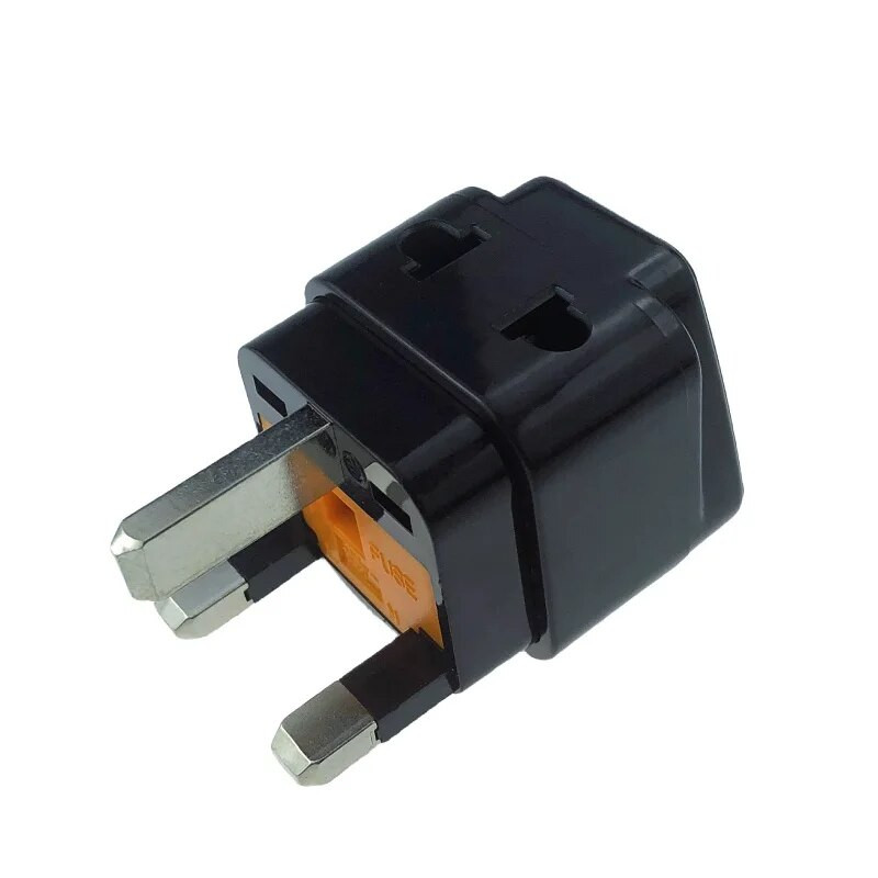 UK csatlakozóadapter, mini utazási dugaszadapter biztosítékvédelemmel az Egyesült Államokhoz G típusú országokba, az Egyesült Királyságba, Írországba, Hongkongba és más WDI-7S-ekhez