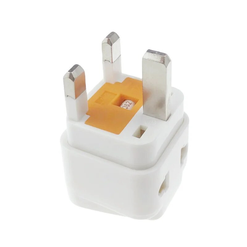 UK csatlakozóadapter, mini utazási dugaszadapter biztosítékvédelemmel az Egyesült Államokhoz G típusú országokba, az Egyesült Királyságba, Írországba, Hongkongba és más WDI-7S-ekhez