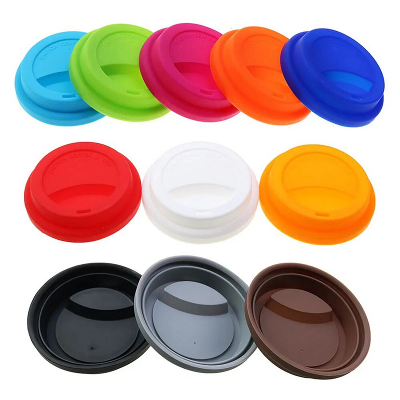 Univerzalni silikonski poklopci za šalice za višekratnu upotrebu, svježa izolacija poklopca protiv prašine, poklopci za šalice za kavu, prikladni za promjer šalice od 9 cm