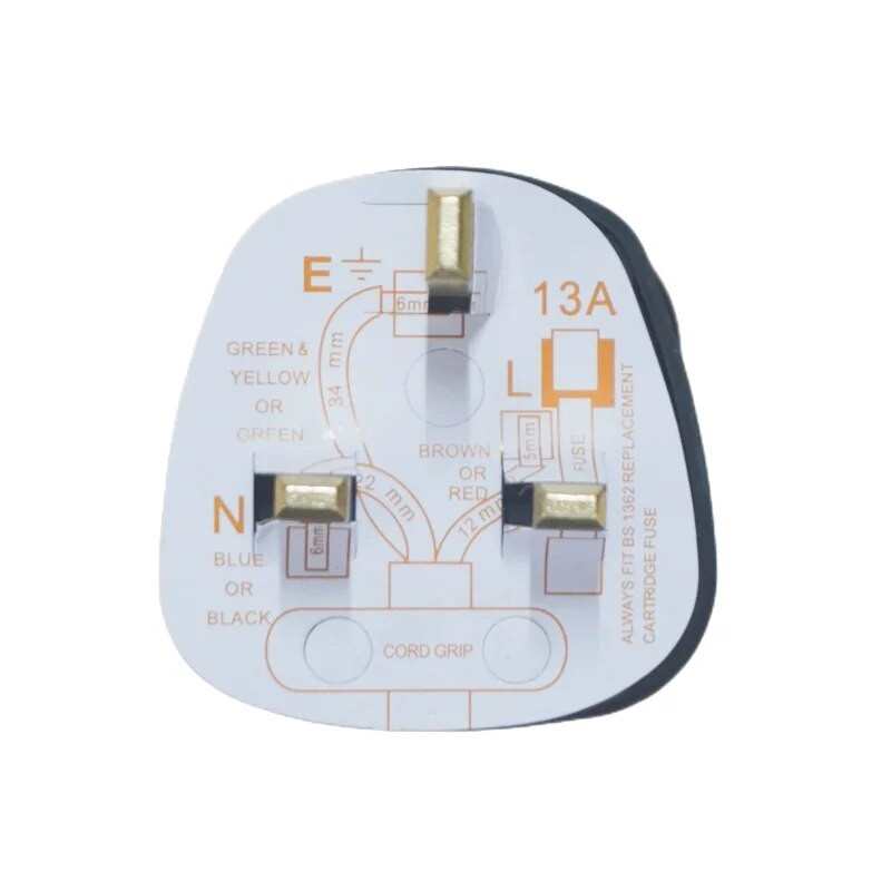 UK Plug Adapter Мъжки резервни контакти Rewireable Electeic Socket UK Plug Adapter Connector за захранващ удължителен кабел