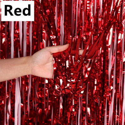 Novo 4/2/1 pakiranje pozadine za zabavu od metalne folije zavjese od šljokica s resama za odrasle, djecu, rođendanske proslave, vjenčanje, ukrasi za tuširanje djeteta